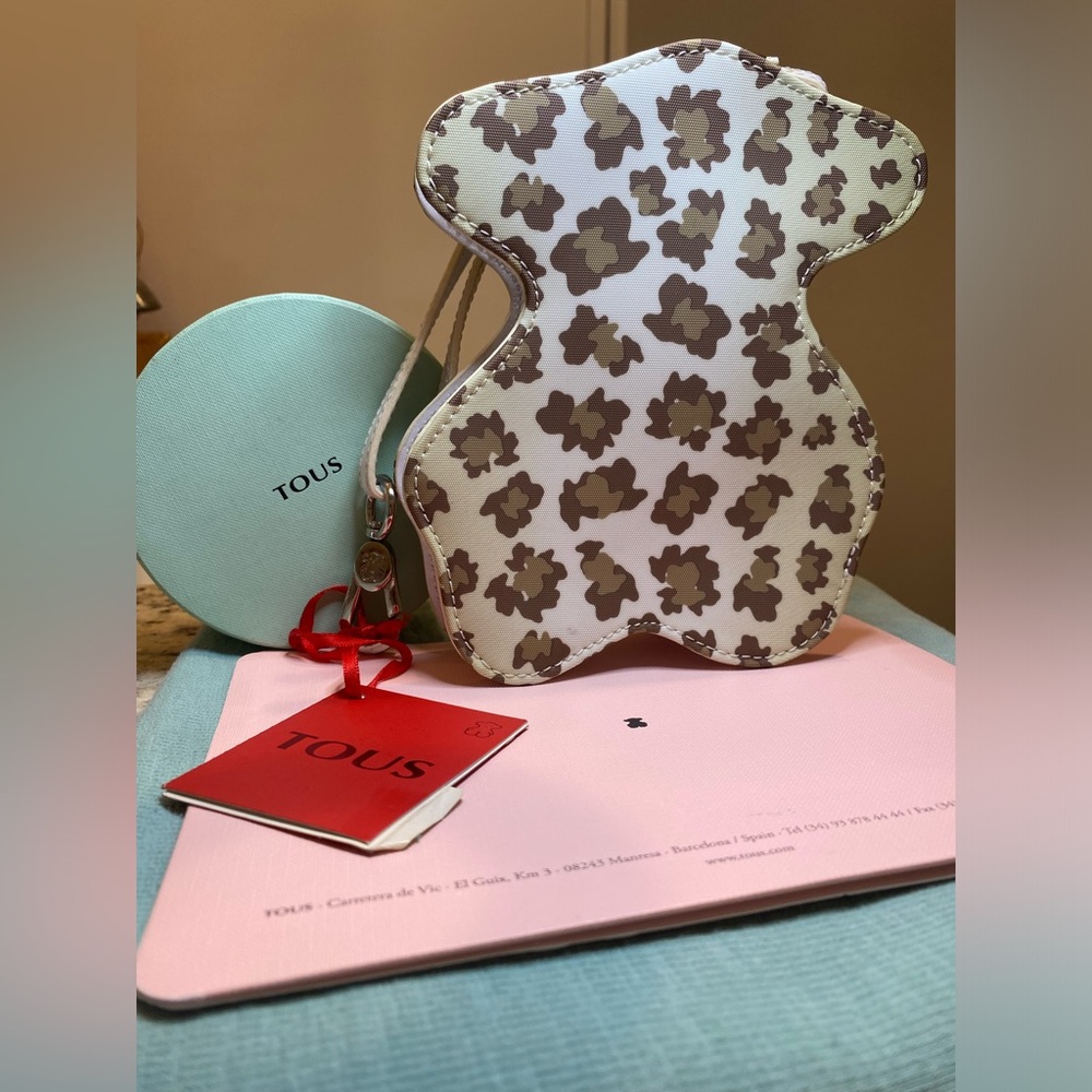 Tous wristlet bag siluete animal print